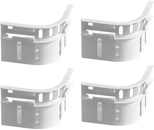 Veroral Bed Sheet Holder Lock Strips - 4 Pack White