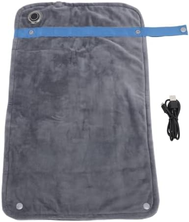 USB Heated Blanket with Temperature Control Dark Gray 1