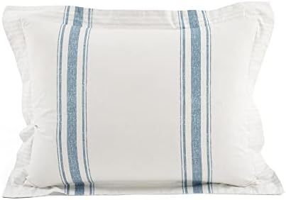 Lush Decor Farmhouse Stripe Reversible Cotton Duvet Cover Set 1