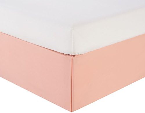 KingLinen King Wrinkle Resistant Drop Pleated Microfiber Bed Skirt Pink