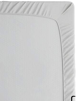 Ambesonne YOLO Fitted Sheet Sea Green White