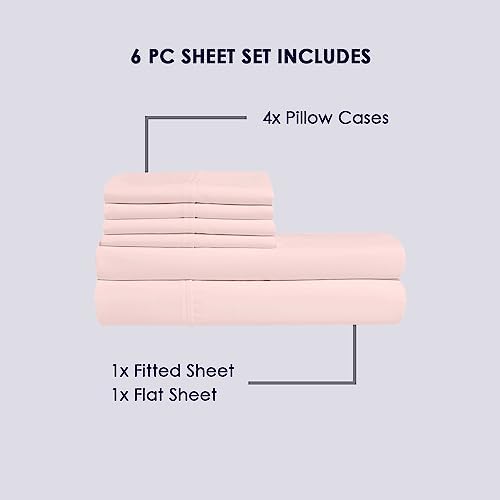 Pizuna Pure 100 Cotton Queen Sheets with Deep Pocket