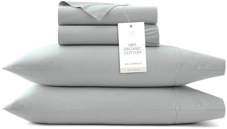 Boll Branch Percale Hemmed Sheet Set - Cooling Breathable 100 Organic Cotton