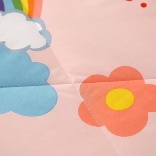 SDY 3PCS Rainbow Queen Comforter Set