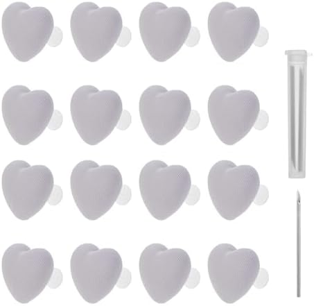 16Pcs Heart-Shaped Duvet Clips with Pins for Bedding and Curtains