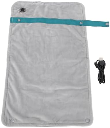 USB Heated Blanket with Temperature Control - Silver