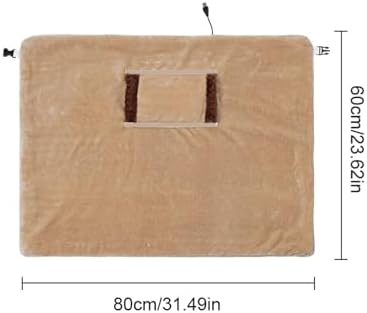 USB Rechargeable Heated Blanket with Weighted Design for Cozy Comfort