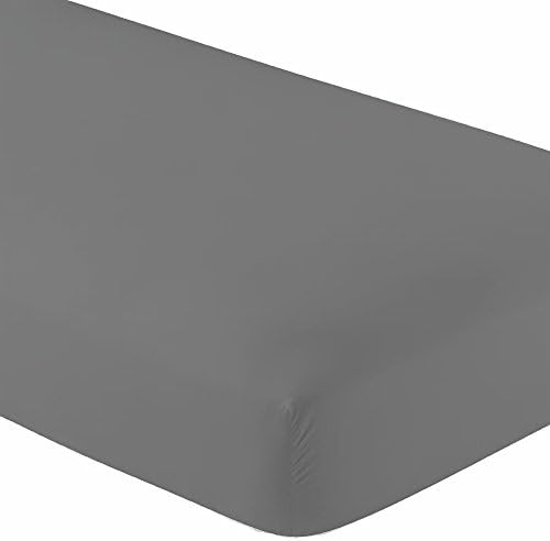 100 Cotton Jersey Twin XL Fitted Sheet Set - Grey