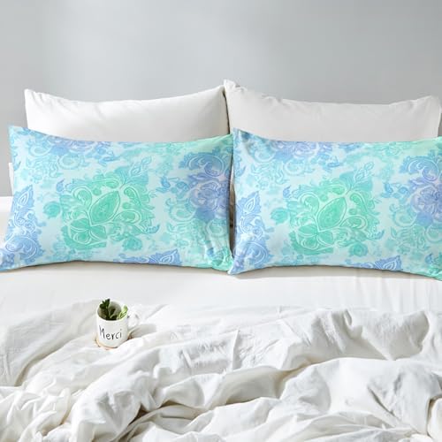Erosebridal Bohemian Paisley Fitted Sheet Twin Size