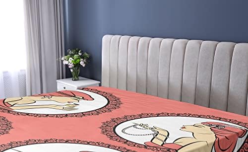 Ambesonne Vintage Woman Fitted Sheet Set