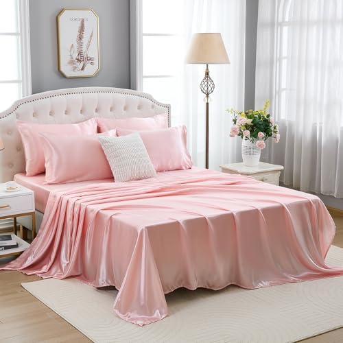 Bedorm 9 Pc Full Size Satin Comforter Set