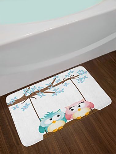Ambesonne Cartoon Bath Mat - 302 x 20 Plush Non Slip