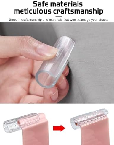 Fizzest Sheet Clips for 3 Beds 24 Straps and Clips Included