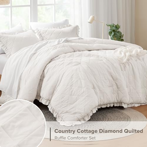 Comfort Spaces Twin Comforter Set with Ruffle