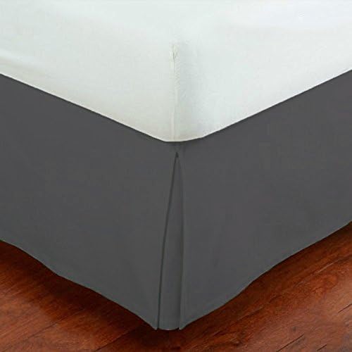 Hotel Collection Bedskirt with 14 Drop Solid Pleated Microfiber