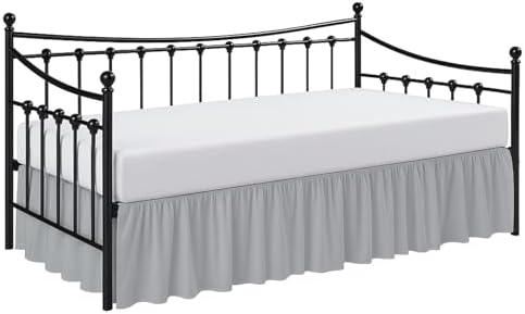 Cottington Lane Daybed Skirt Twin Light Grey 18 Inch Drop
