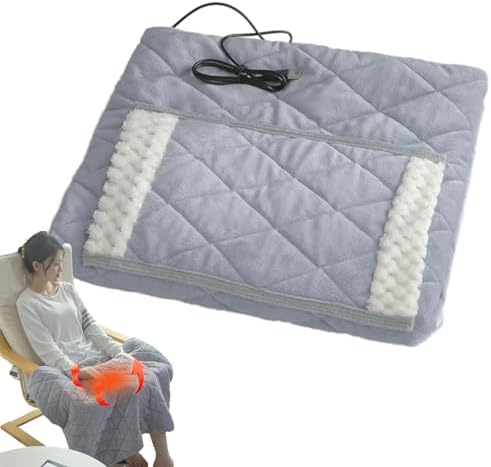 Rechargeable Heated Blanket with USB Charging and Hand Pocket