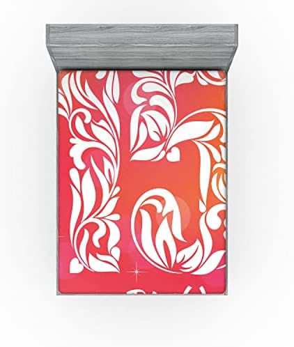 Ambesonne 15th Birthday Fitted Sheet with Floral Design