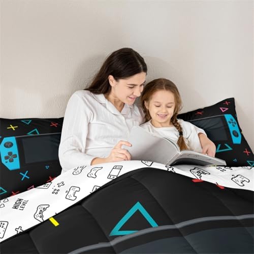 Feelyou Gamer Comforter Set for Boys Twin Size