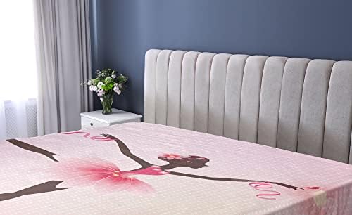 Ambesonne California King Fitted Sheet with Tutu Design