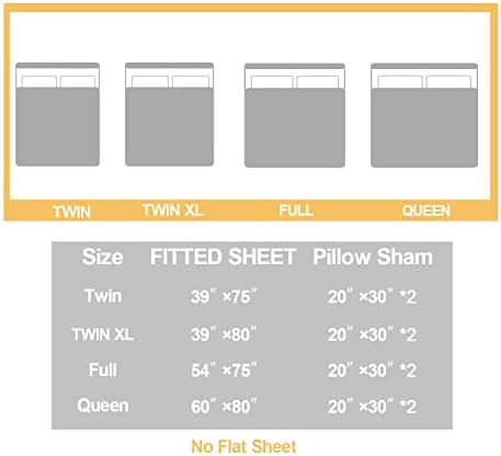 AILONEN Gamer Fitted Sheet Set Twin XL for Kids