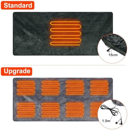 Moclever USB Heated Shawl with Zipper for Home Office 1