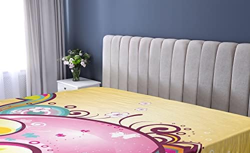 Ambesonne Marigold Pink California King Sheet Set