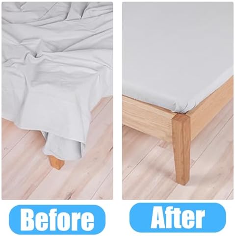 8 Bed Sheet Holder Straps with Metal Clips