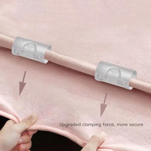 30Pcs Bed Sheet Grippers with Two-Position Adjustment