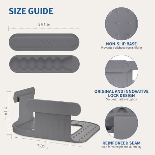AUKCLAX Grey Sheet Holder with Lock Strips