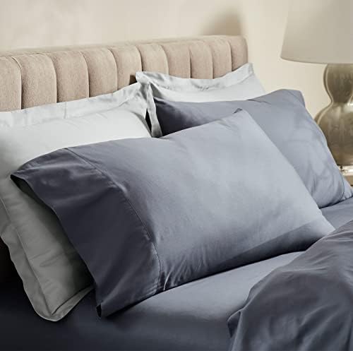 BOLL BRANCH Percale Hemmed Sheet Set - Twin Mineral 100 Organic Cotton