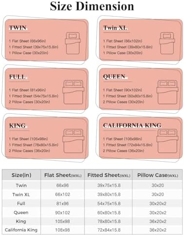 Boanket 4th of July King Sheet Set 4 Piece