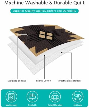 Onekaccu Twin XL Quilt Set with Pillow Shams 3 Pieces
