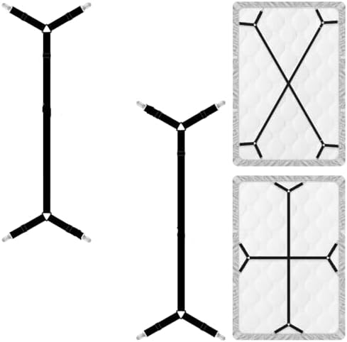 4 Pcs Adjustable Bed Sheet Straps for All Sizes