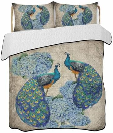 TocaHome Summer Quilt Set Twin XL 68x98 Inch with 2 Pillowcases