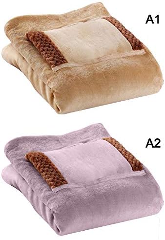Firlar USB Flannel Heated Blanket with Hand Pocket 24x32 Inch