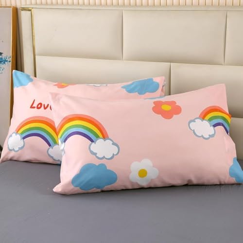 SDY 3PCS Rainbow Queen Comforter Set