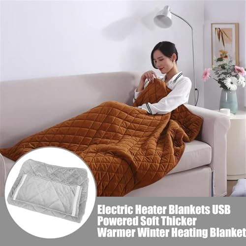 Portable USB Heated Blanket - Rechargeable Washable and Comfortable