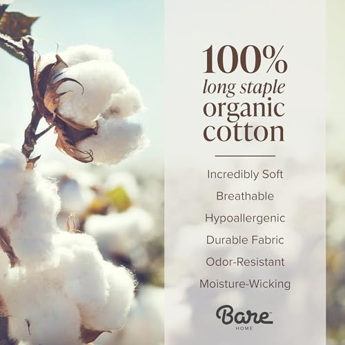 Bare Home Organic Cotton Split King Sheet Set