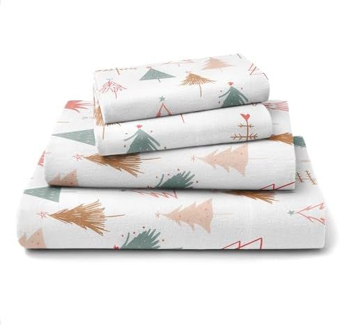 CGK Unlimited Flannel Christmas Cal King Sheets