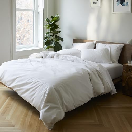 Brooklinen Luxury Sateen Sheet Set 7 Piece King Size White