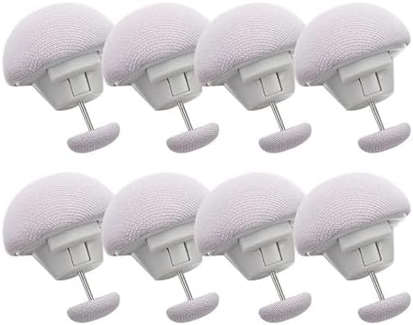 8 Pcs Mushroom Quilt Stand Clips Gray