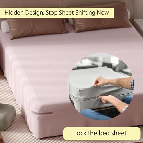Veroral Bed Sheet Holder Lock Strips - 4 Pack White