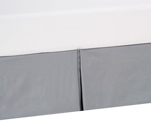 KingLinen King Wrinkle Resistant Drop Pleated Microfiber Bed Skirt Gray