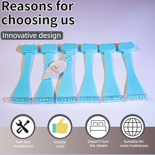 ELYXKY 6PCS Non-Slip Bed Sheet Grippers