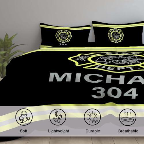 CAPOZEN Firefighter Bedding Set for Kids and Adults