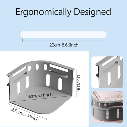 Veroral Bed Sheet Holder Lock Strips 4 Pack - Grey