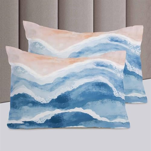 ZOE GARDEN Beach Blue Cal King Duvet Set