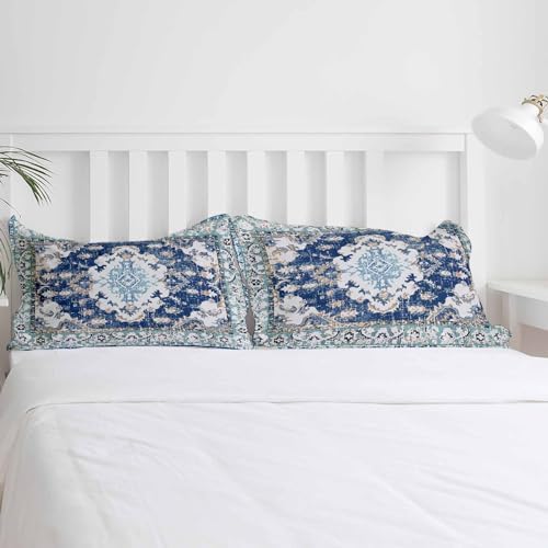 ZOE GARDEN Southwestern Blue Duvet Cover Set Queen 3Pcs