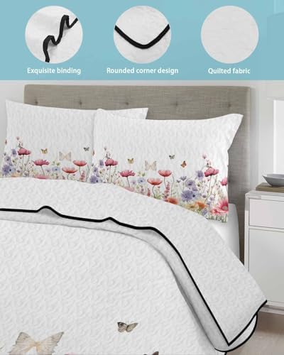TocaHome Summer Quilt Set Twin XL 68x98 Inch 1